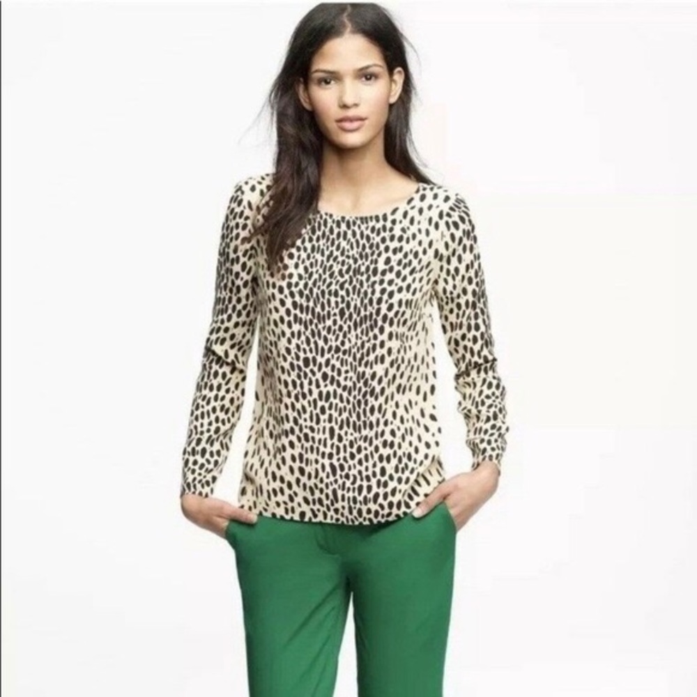 J. Crew Pullover Top in Wild Cat